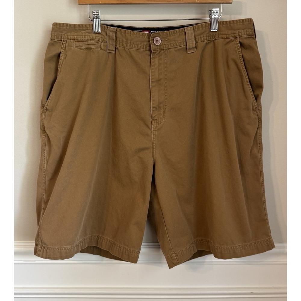 Vintage Chaps Ralph Lauren  Shorts Mens 40 Brown Cotton Chino 90s Dad Core *Read